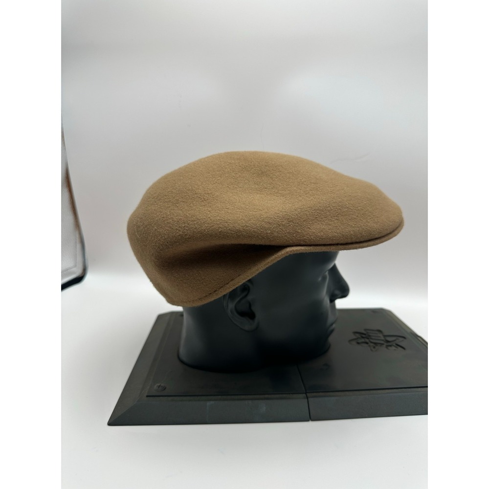 Scala Classico 100% Wool Ivy Flat Cap Hat Camel Tan Men's Size Medium Driving